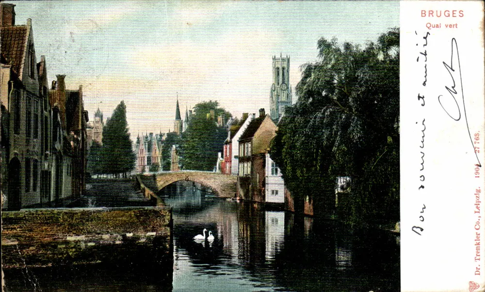 Bruges - Quai vert — Dr. Trankler Co., Leipzig, n° 27 768 - Frente