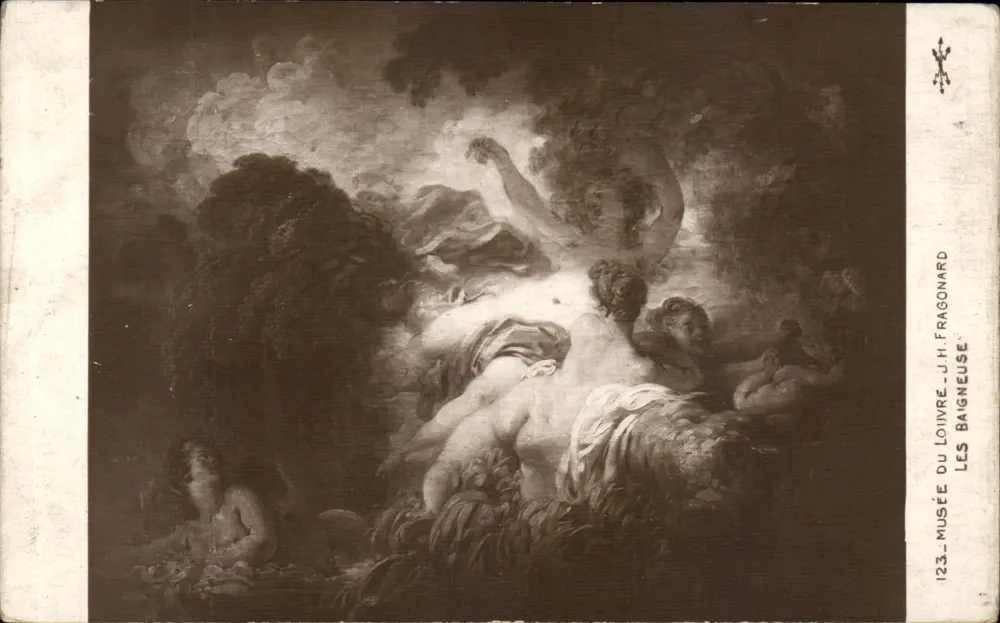 As Banhistas — Museu do Louvre — J.H. Fragonard - Frente