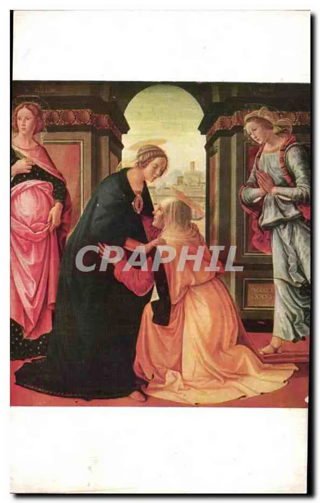 Die Verkündigung — Domenico di Grillandajo — Musée du Louvre (Schule von Florenz, Italien 1422) - Vorderseite