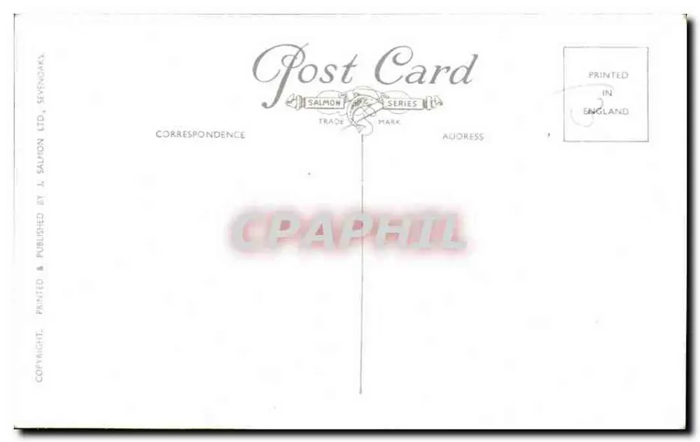 Buckingham Palace & Victoria Memorial, London — Serie 4728 — J. Salmon Ltd., Sevenoaks - Rückseite