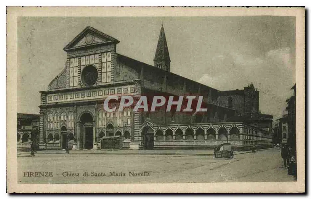 FIRENZE - Kirche Santa Maria Novella — unbekannter Verleger, Seriennummer nicht sichtbar - Vorderseite