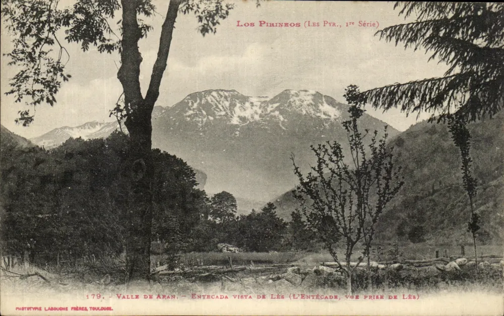 Vale de Aran — Vista da Entécade — Phototype Labouche Frères, Toulouse, 179 - Frente