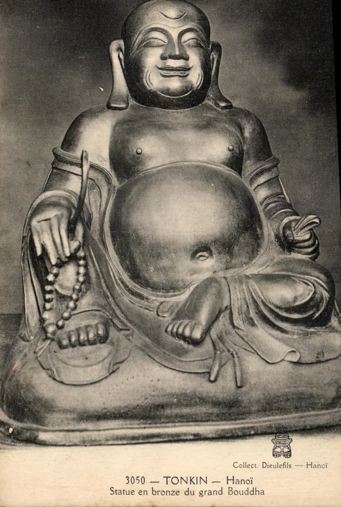 Bronze-Statue des Großen Buddha — Tonkin — Hanoi — Collect. Dieulefils — n°3050 - Vorderseite