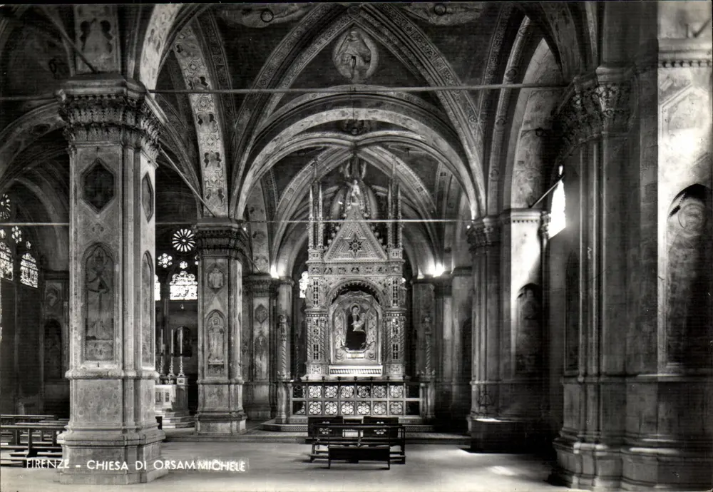 Florença - Igreja de Orsammichele — editor Gino Giusti, n° 318 - Frente