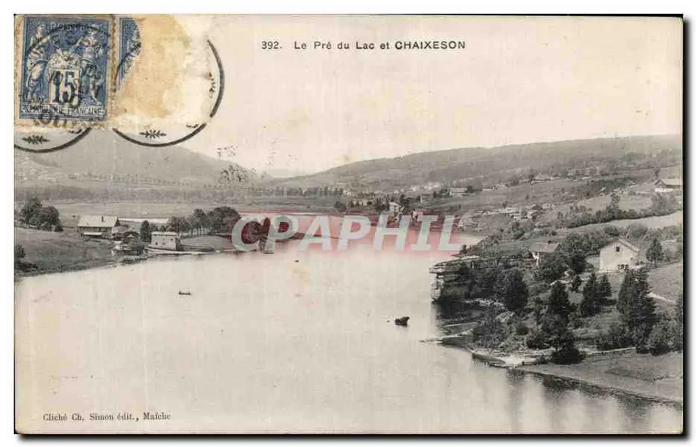 Le Pré du Lac e CHAIXESON — n° 392 — Cliché Ch. Simon édit., Maîche - Frente