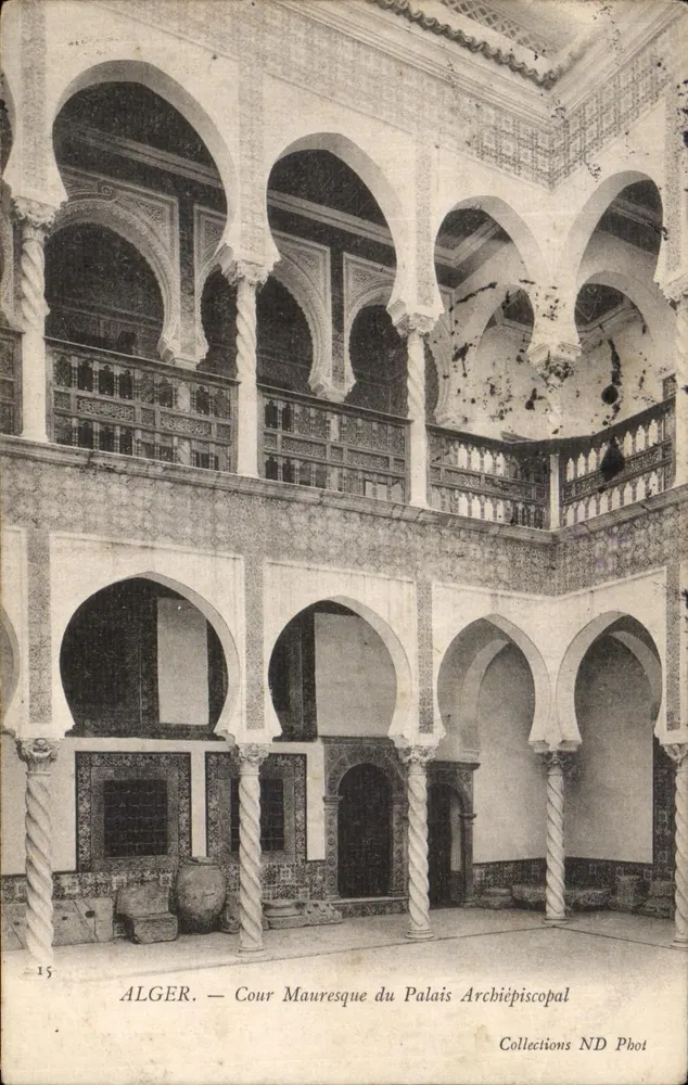 Alger — Cour Mauresque des Palais Archiépiscopaux — Collections ND Phot - Vorderseite