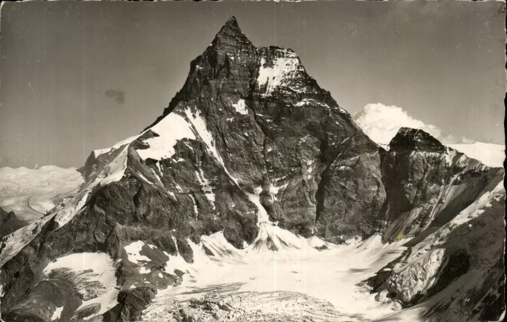 Cabeça Branca: Montanha Cervino — vista alpina — Foto E. Cyper, Rochesden - Frente