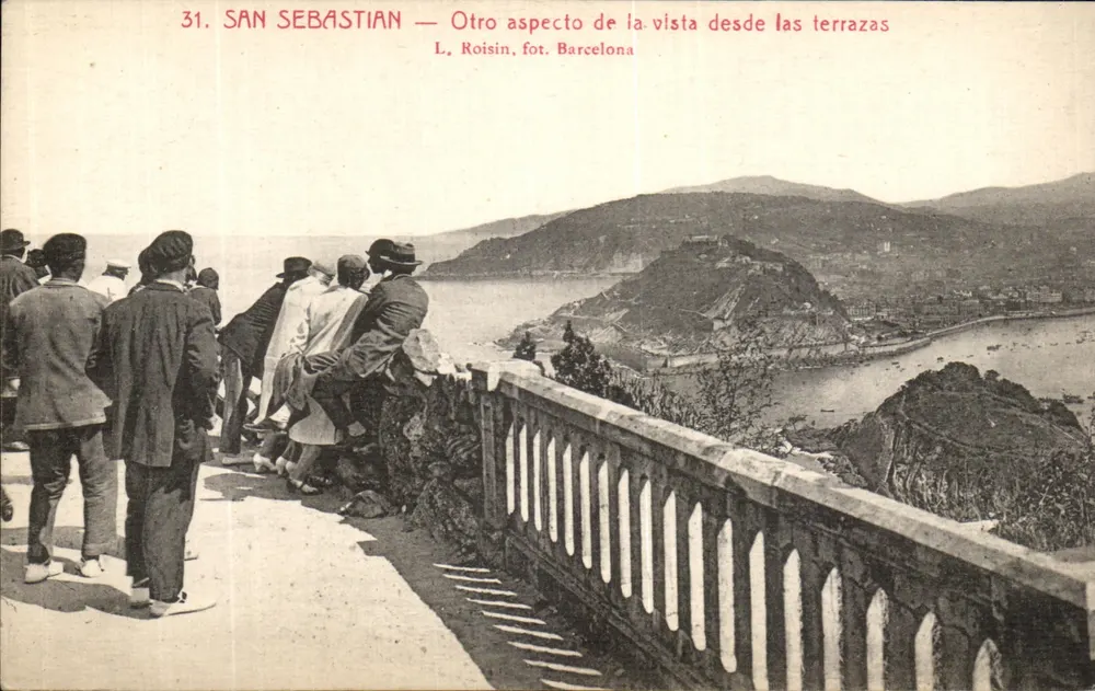 San Sebastián — Ansicht von den Terrassen — L. Roisin, fot. Barcelona - Vorderseite