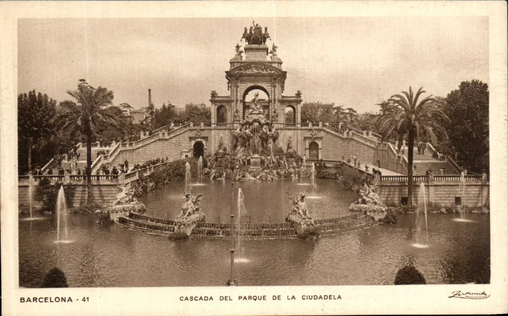 Cascata do Parque da Ciudadela — Barcelona — Editor Zernowitz - Frente