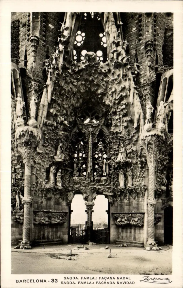 Barcelona - Sagrada Família: Fassade der Geburt — Zarroukts, Nr. 33 - Vorderseite