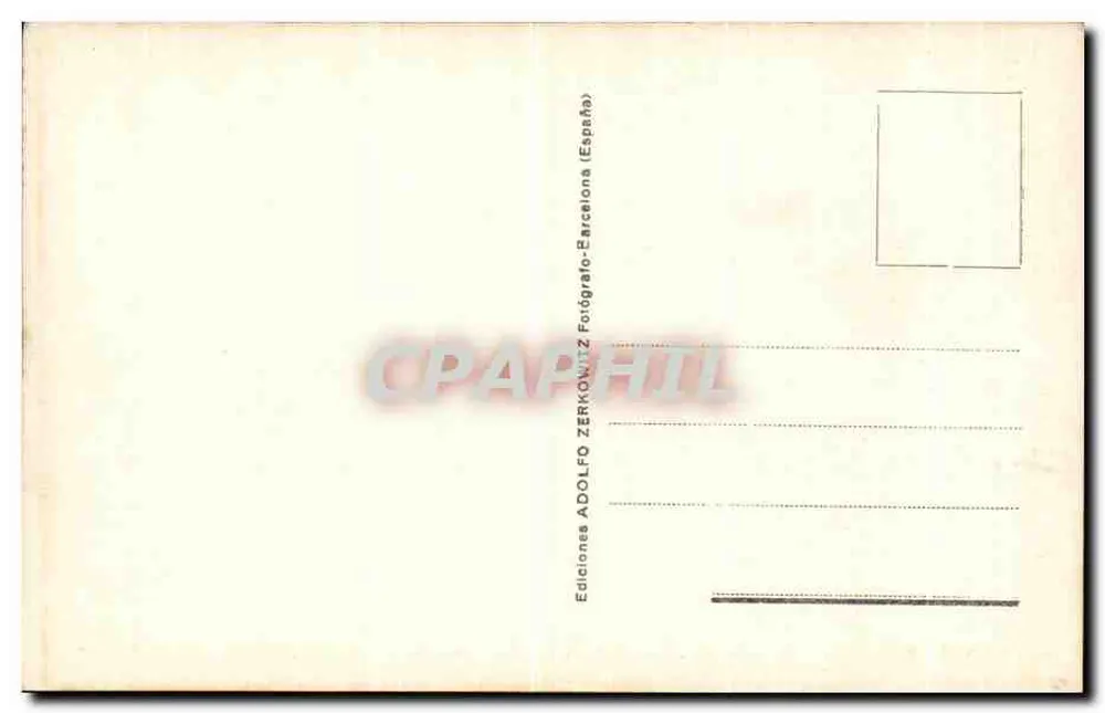 Barcelona - Palast der Gerechtigkeit, Fassade — Verlag Zerkowitz - Rückseite