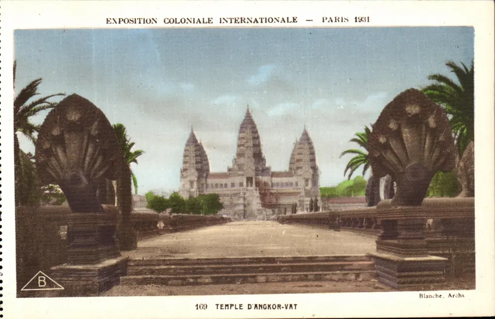 Tempel von Angkor-Vat — Internationale Kolonialausstellung — Paris 1931 — Blanche, Archs - Vorderseite
