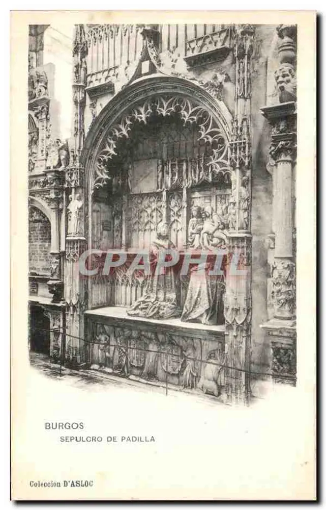 Burgos — Sepulcro de Padilla — Coleção D'ASLOC - Frente