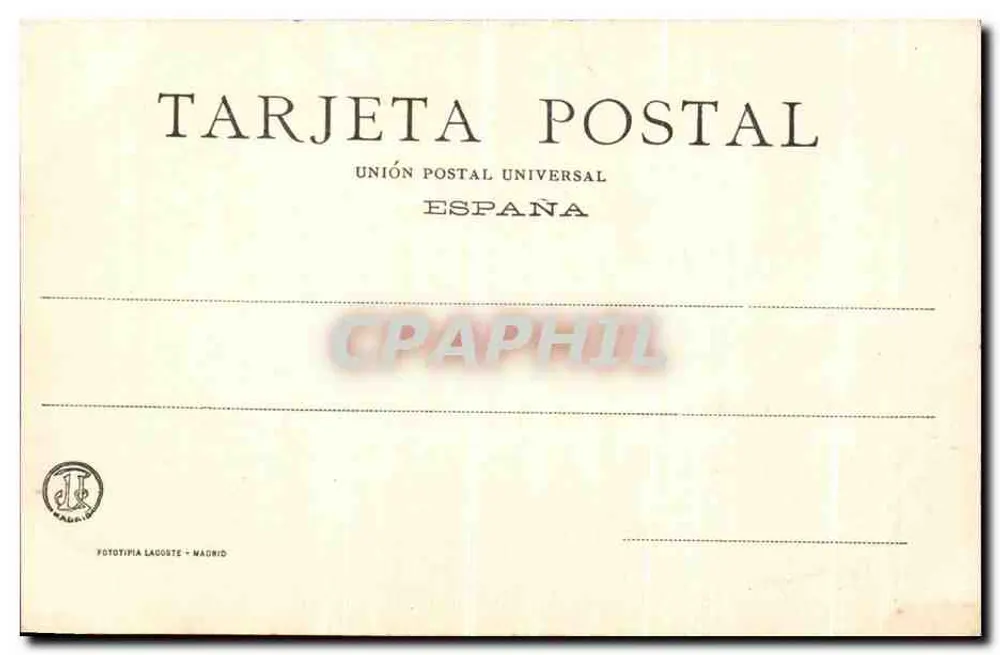 Las Huelgas — Patio de San Fernando — Verlag Lacoste, Nr. 37 - Rückseite