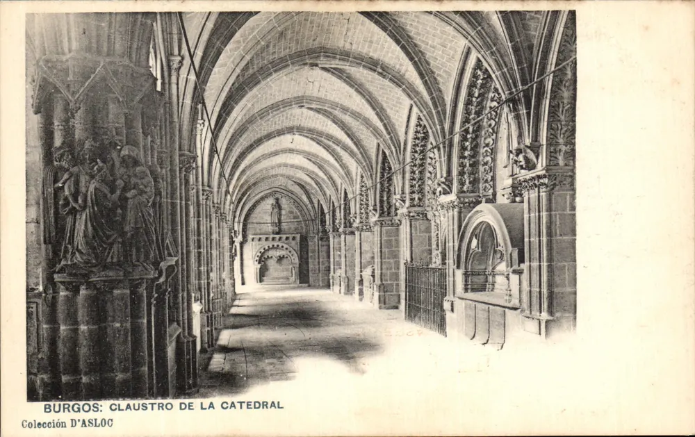 Burgos: Claustro da Catedral — Coleção D'ASLOC - Frente