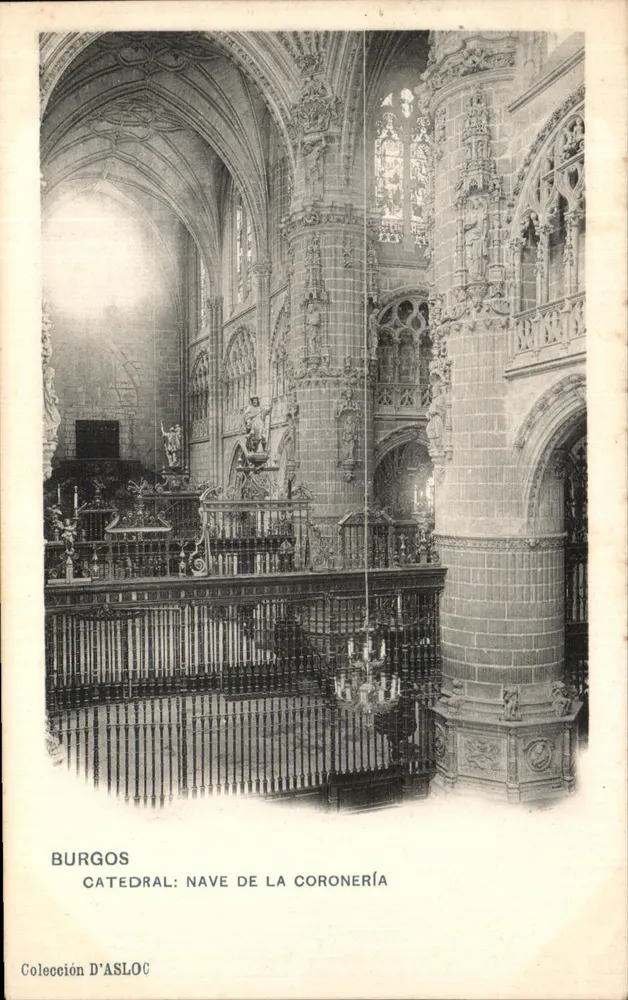 Burgos: Kathedrale - Nave der Coronería — Sammlung D'ASLOC - Vorderseite