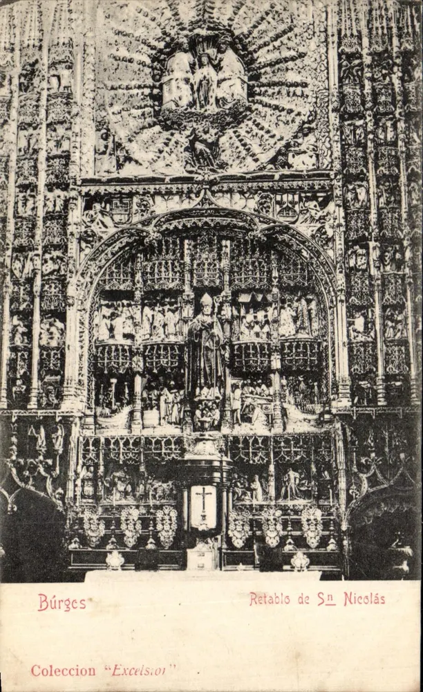 Retablo de San Nicolás — Búrgos — Coleção "Excelsior" - Frente