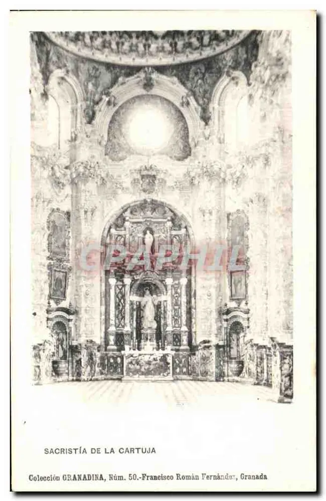 Kapelle der Cartuja — Granada — Sammlung Granadina, Nr. 50, Francisco Román Fernández - Vorderseite
