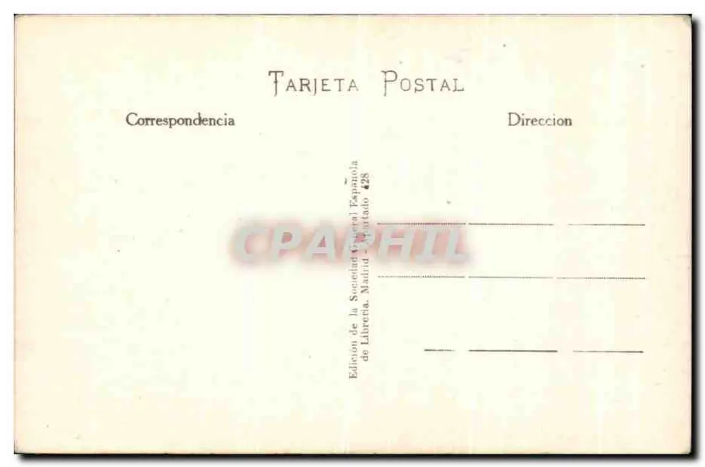 Alhambra. Salão dos Embaixadores — Granada — Edição da Sociedade Geral Espanhola de Livraria, Madrid - Verso