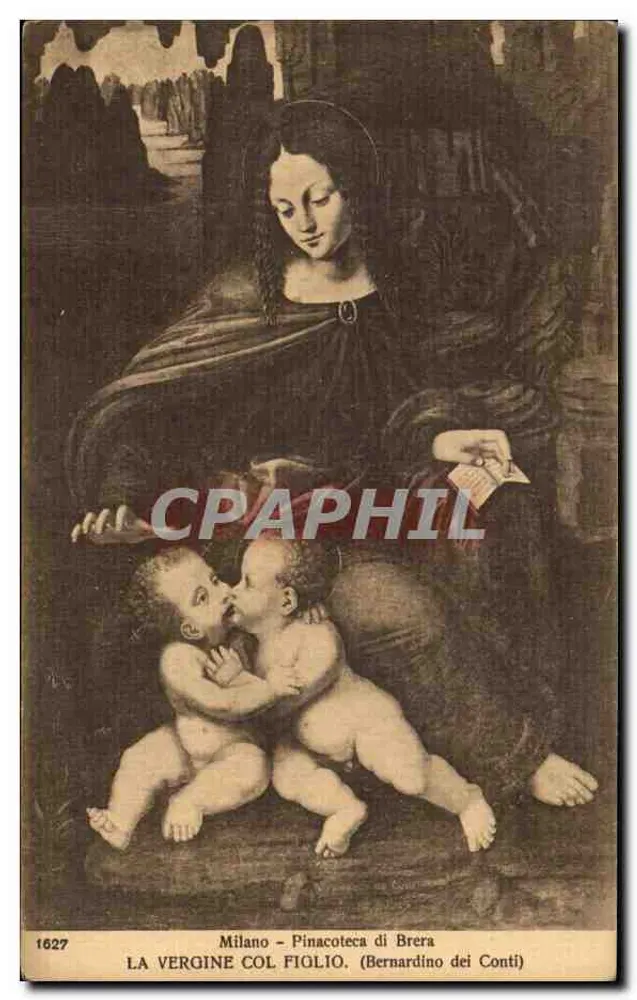 Die Jungfrau mit dem Kind — Bernardino dei Conti — Pinacoteca di Brera, Mailand - Vorderseite