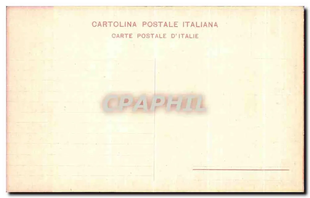Bacchante Dançarina de Pompeia — Editor E. Ragozino, Galleria Umberto I, Nápoles - Verso