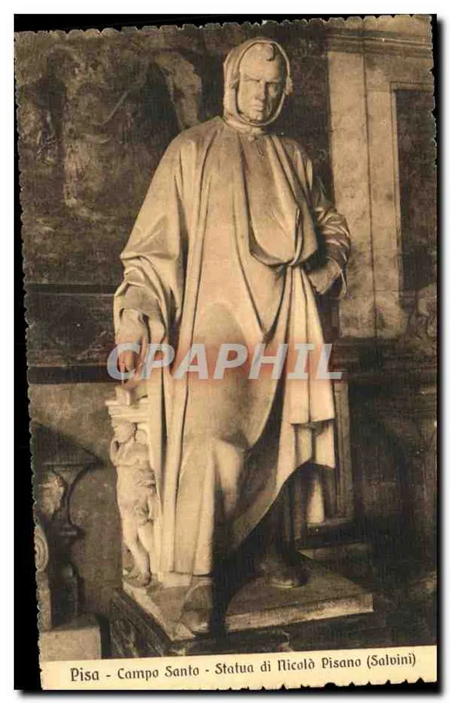 Pisa - Campo Santo - Statue von Nicolò Pisano (Salvini) - Vorderseite