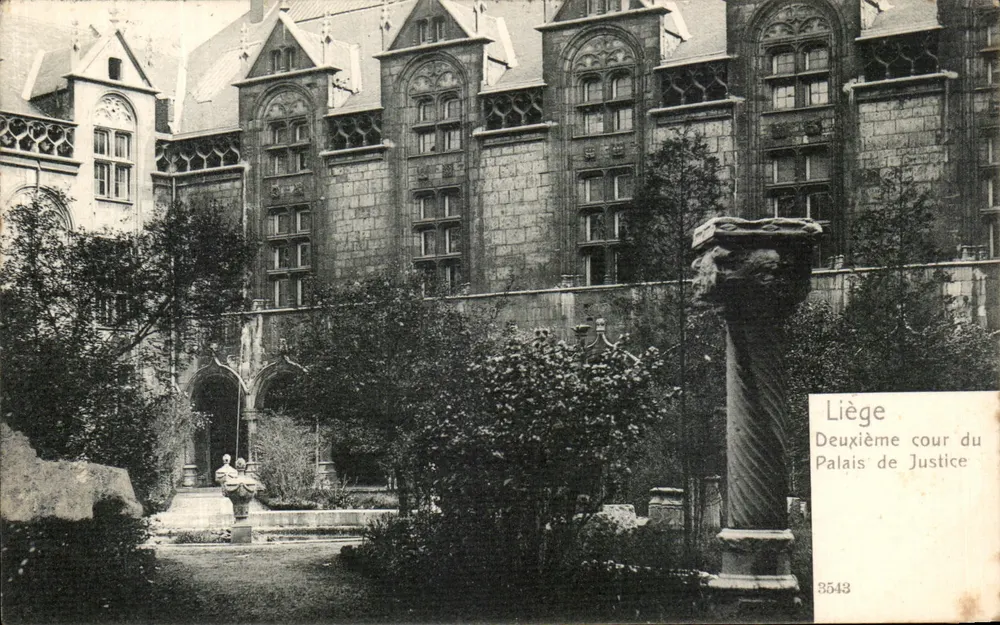 Liège — Zweiter Hof des Palastes der Justiz — unbekannter Verleger, Nr. 3548 - Vorderseite
