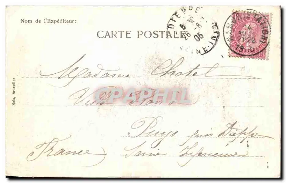 Namur — Le chemin de Ronde de la Citadelle — Künstlerische Serie Nr. 9 - Rückseite