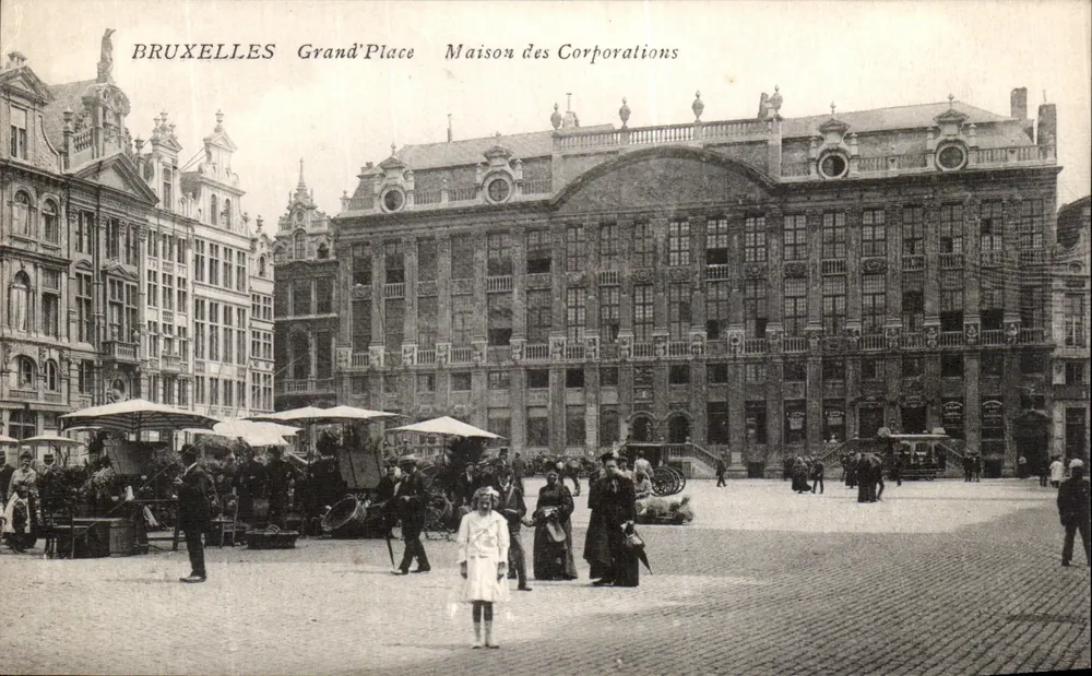 Brüssel - Große Platz - Haus der Gilden - Vorderseite