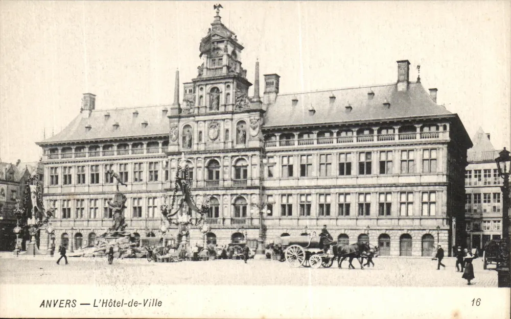 Antwerpen — Das Rathaus — unbekannter Verleger, Nr. 16 - Vorderseite