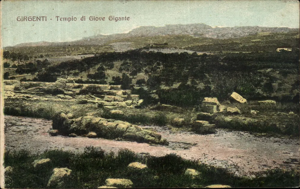 Girgenti — Tempel des Jupiter Gigante — Librèstino - Vorderseite