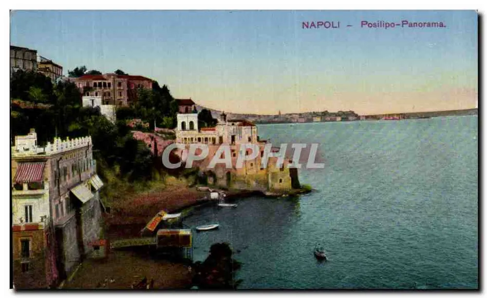 NÁPOLES - Posilipo-Panorama — Éd. Raimondo Renza, Nápoles - Frente