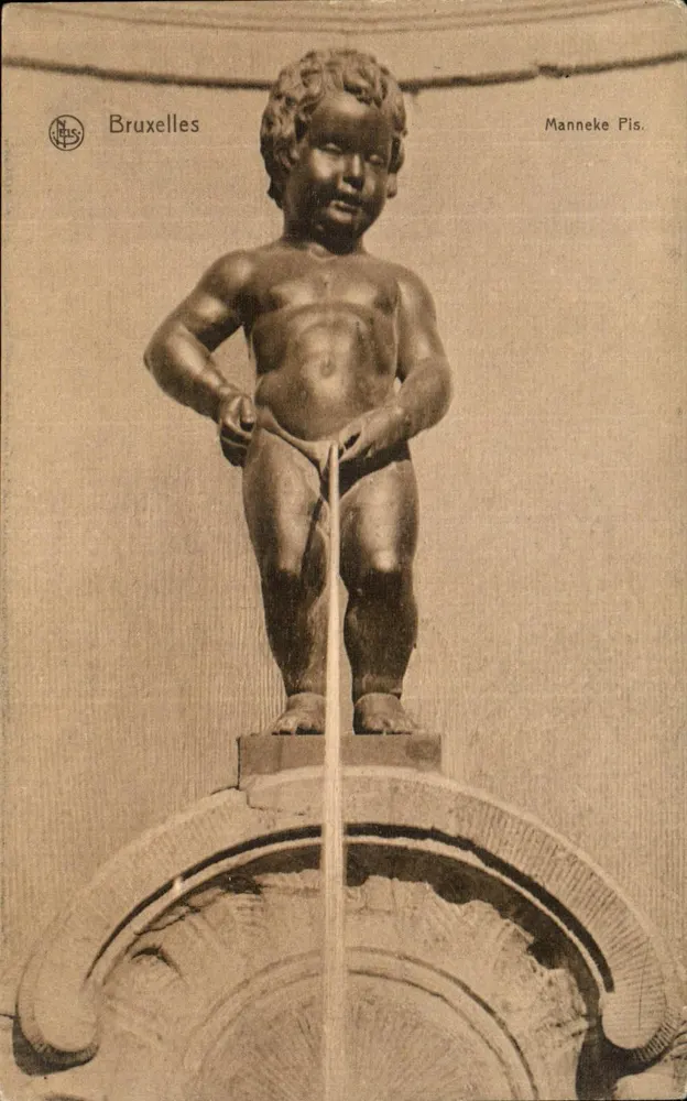 Manneken Pis — Bruxelas — Ed. Nels, Série Bruxelas No. 43 - Frente