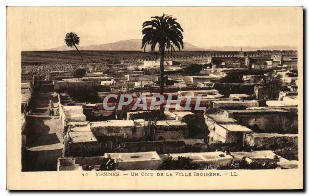 Meknès — Ein Stück der indigenen Stadt — LL - Vorderseite