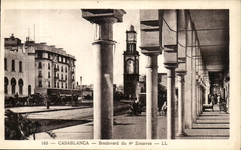 Casablanca — Boulevard du 4e Zouaves — LL — n° 163 - Vorderseite