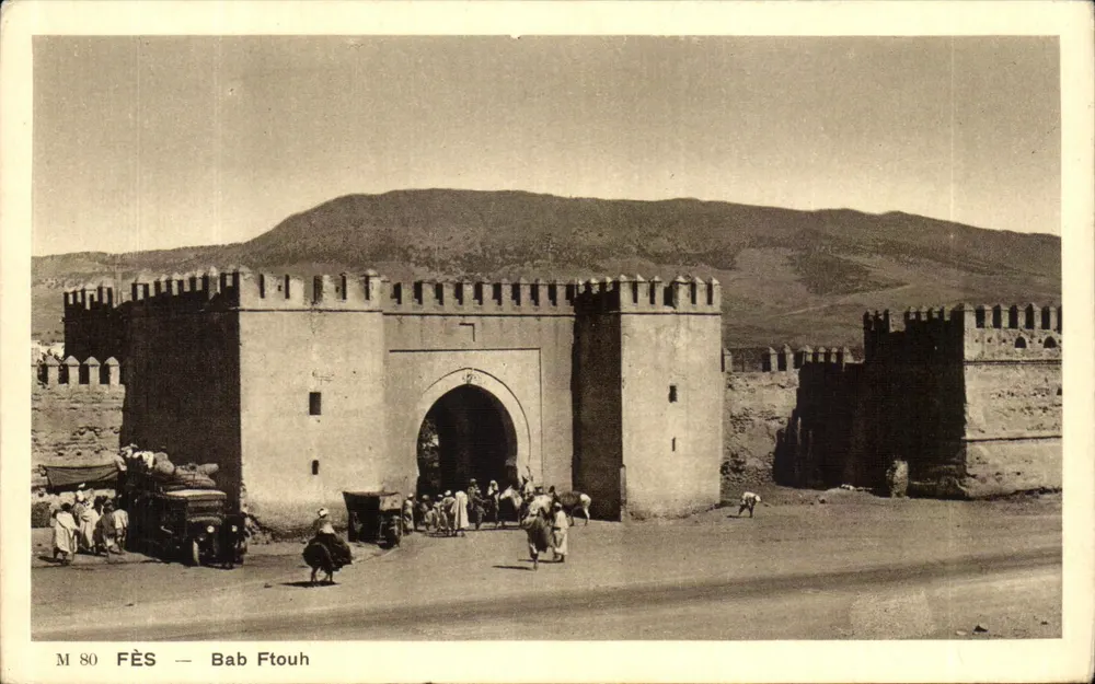 Fès — Bab Ftouh — Imp. Braun & Cie - Frente