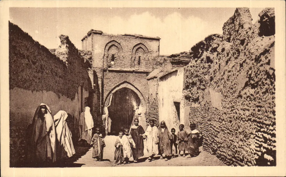 Marrakech — Eine Straße — Verleger: H. Letellier, Paris - Vorderseite