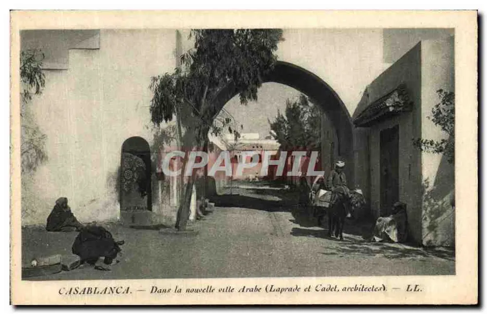 Casablanca — In der neuen arabischen Stadt (Laprade und Cadet, Architekten) — LL. - Vorderseite
