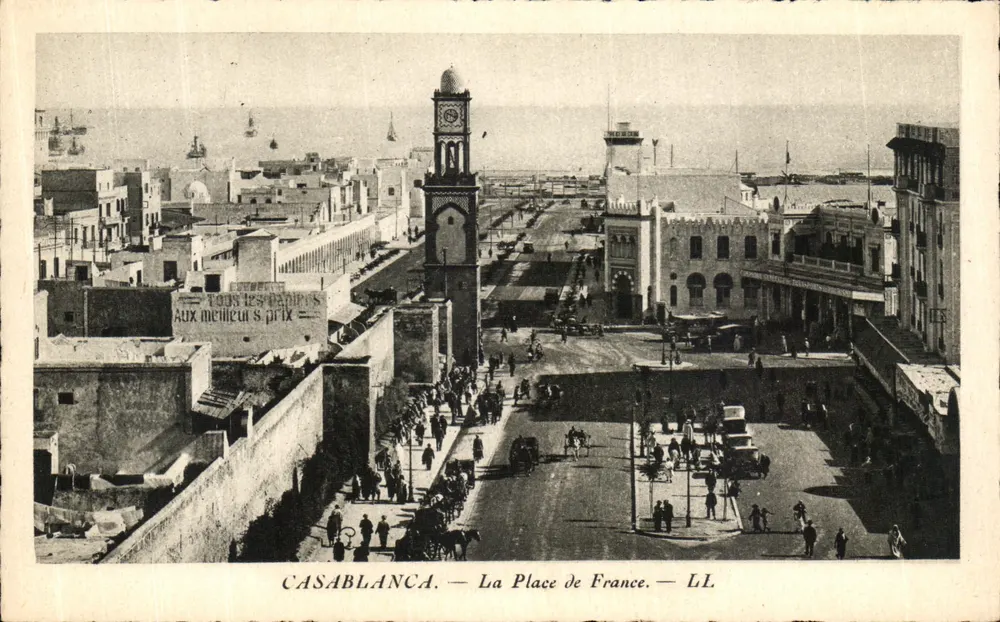 Casablanca — La Place de France — LL - Vorderseite