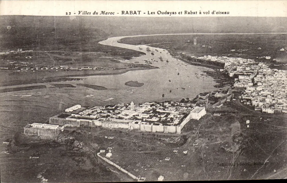 Rabat und die Oudayas — luftige Ansicht — Schmitt photo, Tanger - Vorderseite
