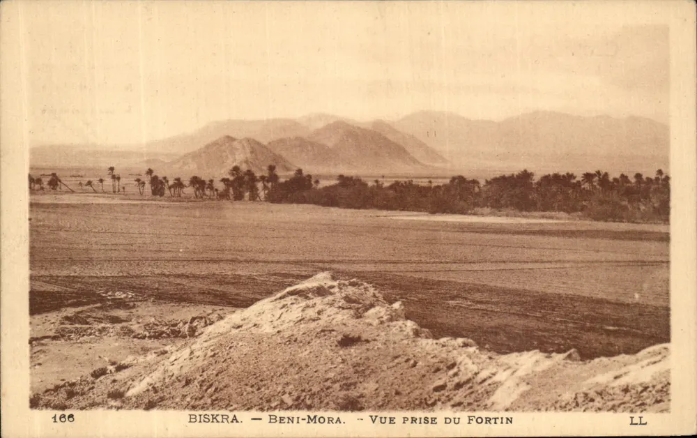 Biskra — Beni-Mora — Blick vom Fortin - Vorderseite