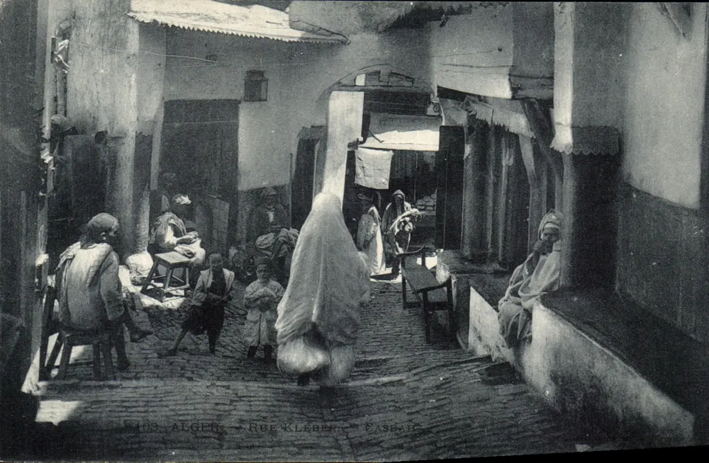 Argélia — Rua Kleber — Casbah — Editor desconhecido, n° 1463 - Frente