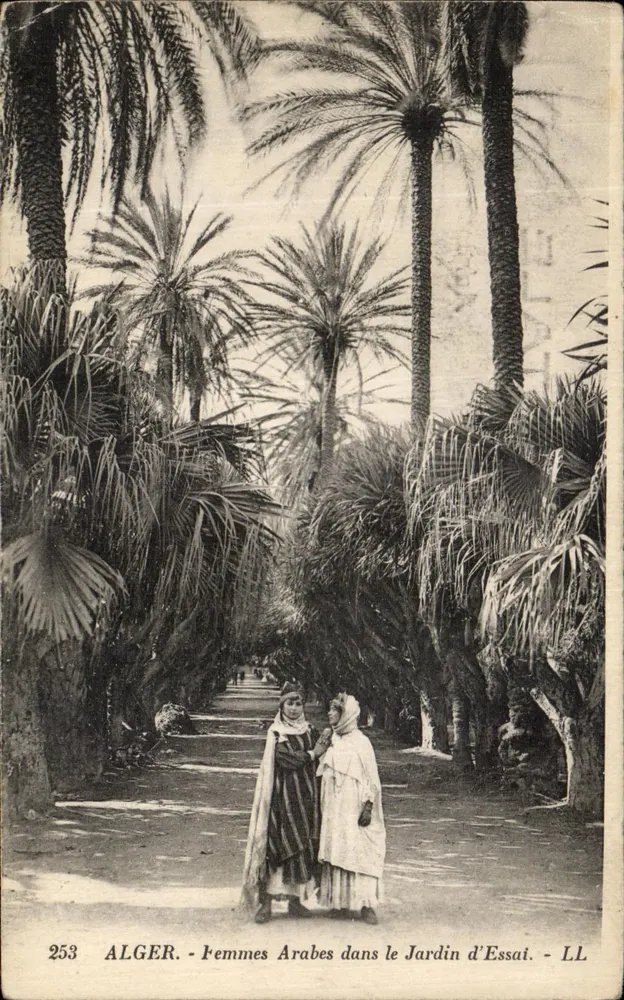ALGER - Arabische Frauen im Experimentalgarten - LL - Vorderseite