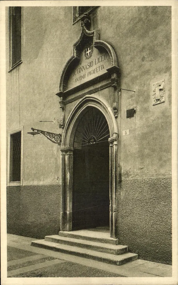 Portal des Lycée Antonio Pigafetta — Vicence — Verlag L. Chiorato - Vorderseite