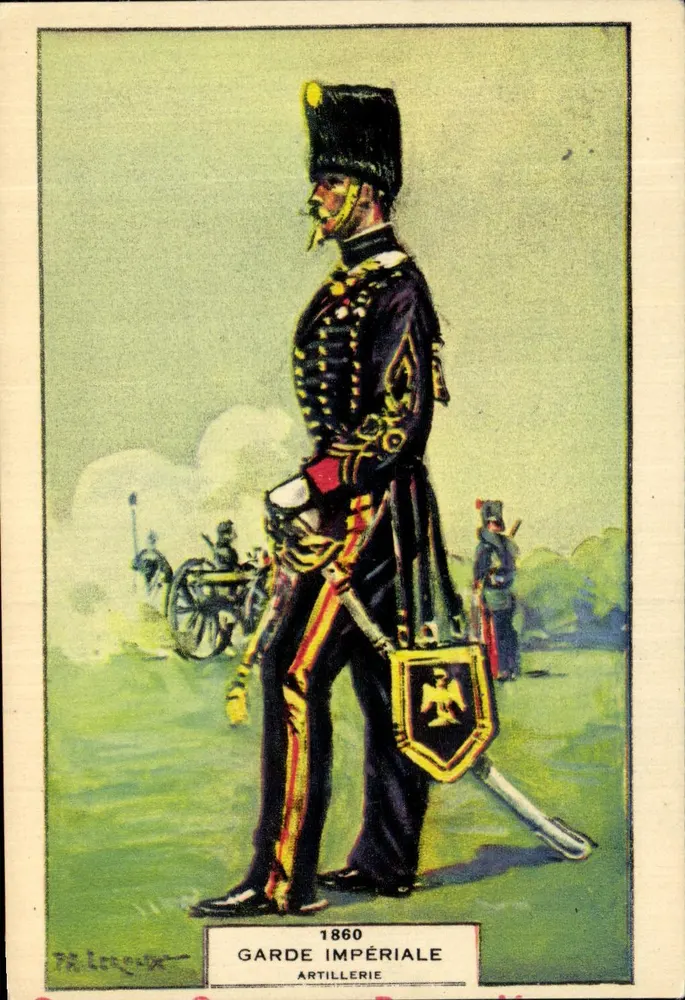 Kaiserliche Garde — Artillerie — 1860 — P. Lenglet - Vorderseite