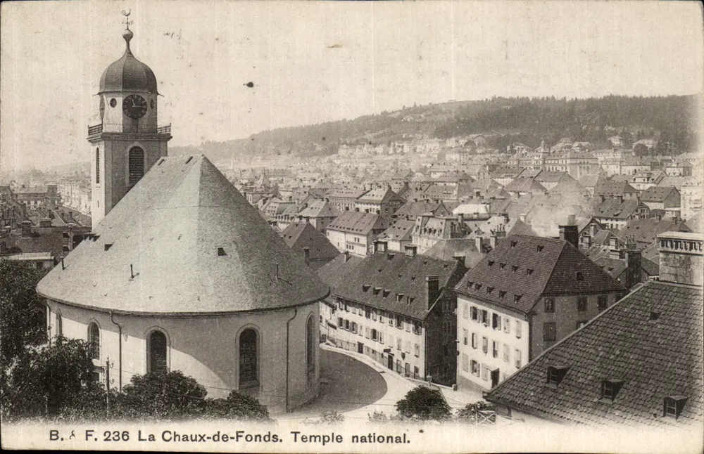 La Chaux-de-Fonds — Nationaltempel — B. & F. 236 - Vorderseite