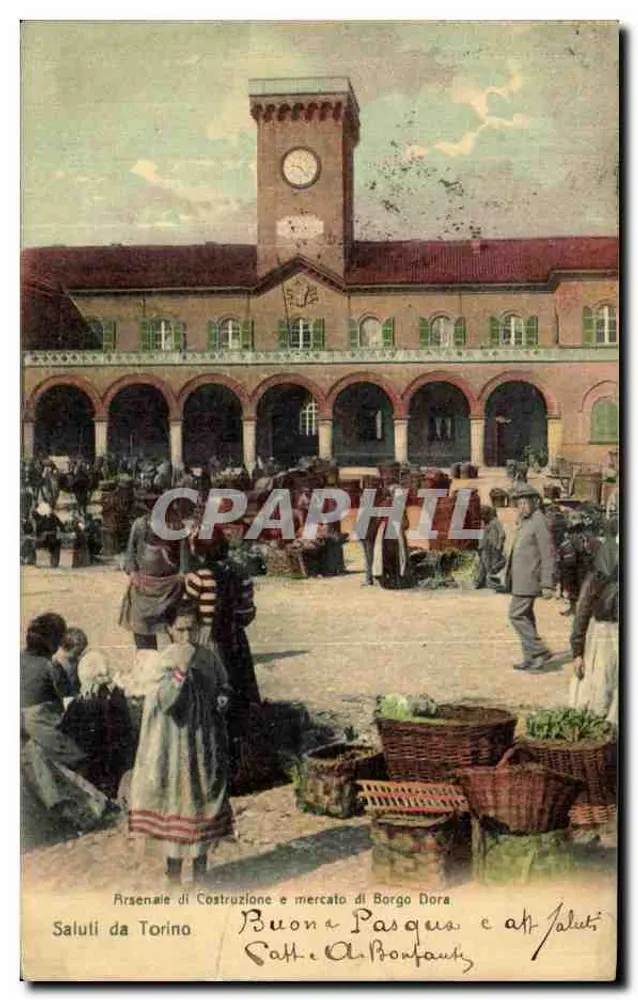 Arsenale di Costruzione e mercato di Borgo Dora — Turin — Verlag L. Almerito & C° - Vorderseite
