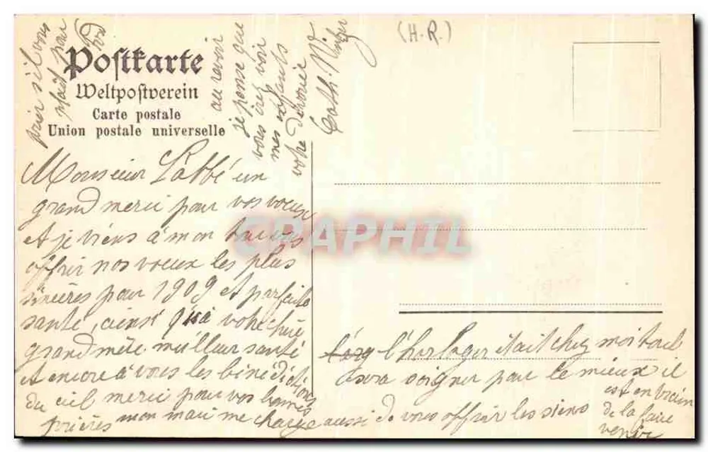 Gruss aus Sennheim — Erinnerung an Cernay — Verlag A. Kohler, Sennheim - Rückseite