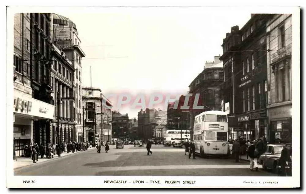 Newcastle-upon-Tyne - Pilgrim Street — Foto J. F. Lawrence, serie NW 30 - Voorkant