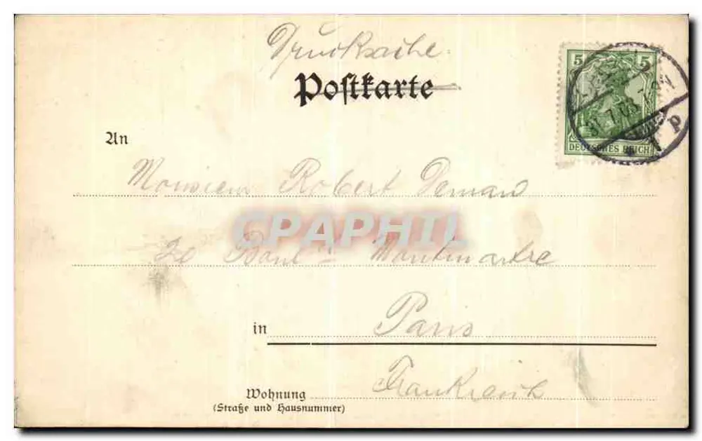 Kassel, Wilhelmshöhe, Cascaden — cascata e monumento — Verlag von Zedler & Vogel, Kunstanstalt, Darmstadt 1902 - Verso